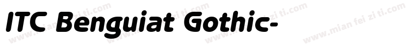 ITC Benguiat Gothic字体转换